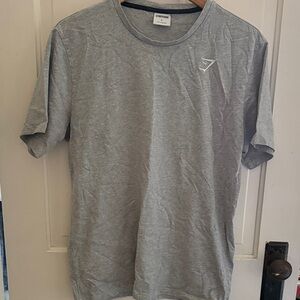 Gymshark Men's Light Gray Short Sleeve Tee